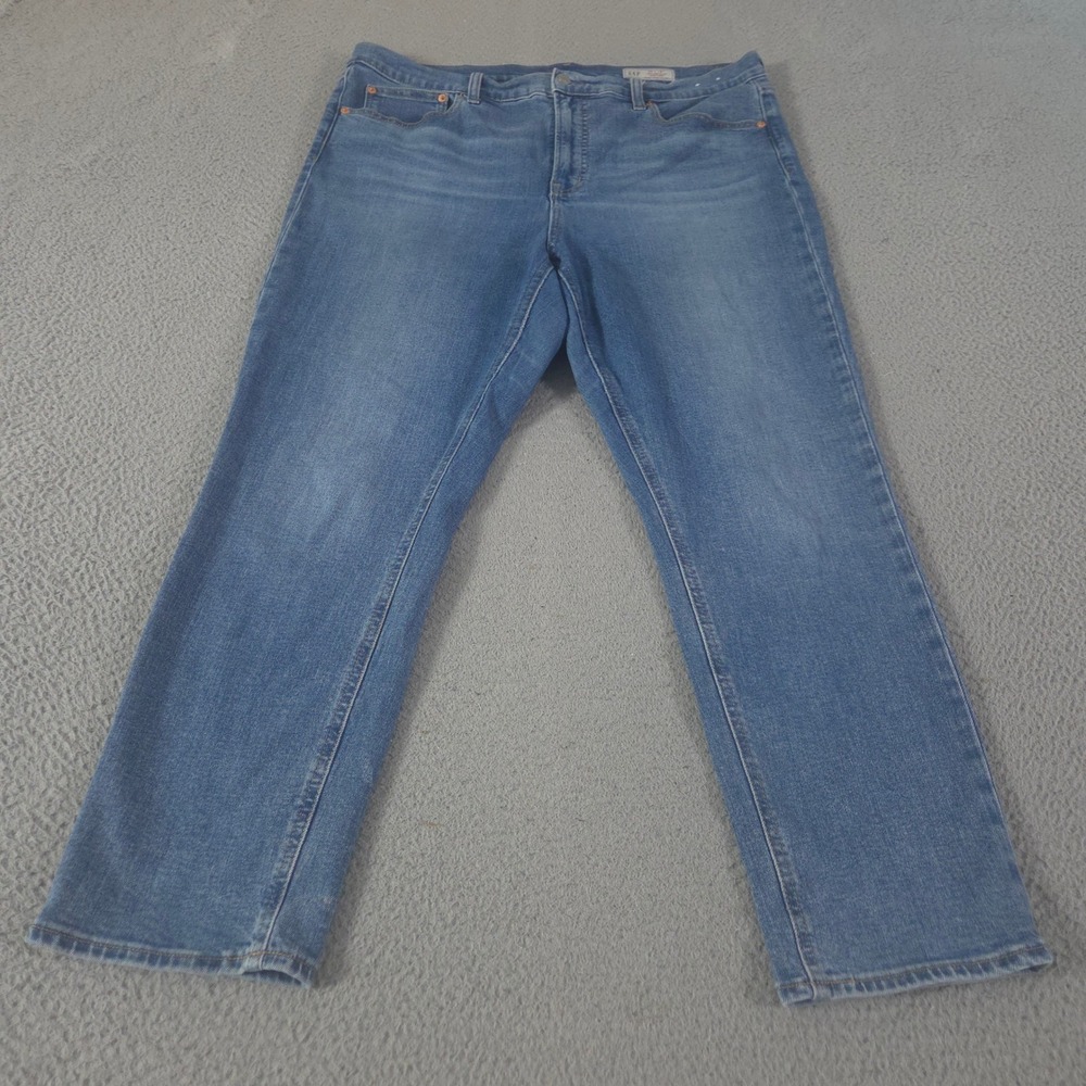 Gap Jeans Womens 18R Blue Vintage Slim High Rise Stretch Denim Slim Leg Pants